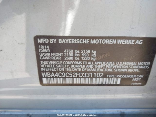 WBA4C9C52FD331102 BMW 428 Gran Coupe Xdrive