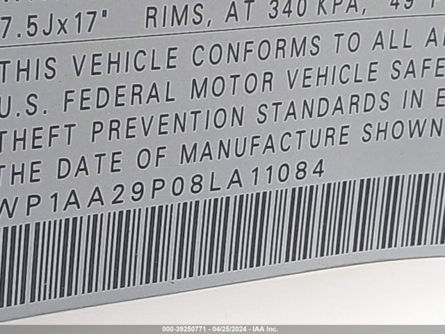 2008 PORSCHE CAYENNE WP1AA29P08LA11084 Photo 8