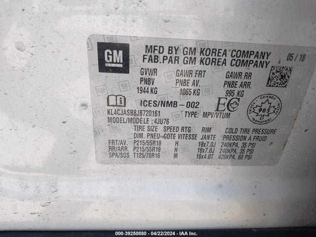 Buick Encore Preferred 2018 KL4CJASB8JB720161 Image 9