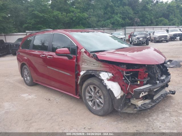 2022 Toyota Sienna Xle მანქანა იყიდება აუქციონზე, vin: 5TDYRKEC1NS087483, აუქციონის ნომერი: 39250929