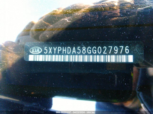 KIA Sorento 3.3l Ex 2016 5XYPHDA58GG027976 Image 9