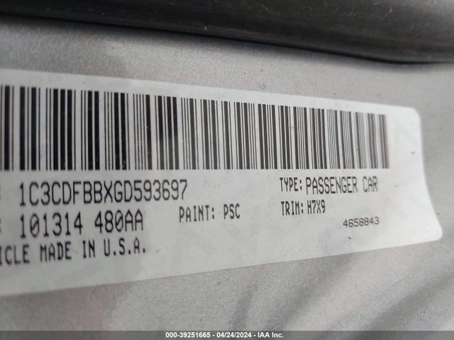 Dodge DART SXT 2016 1C3CDFBBXGD593697 Image 9