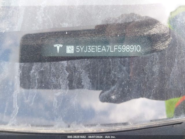 5YJ3E1EA7LF598910 Tesla Model 3 Standard Range Plus Rear-wheel Drive/standard Range Rear-wheel Drive