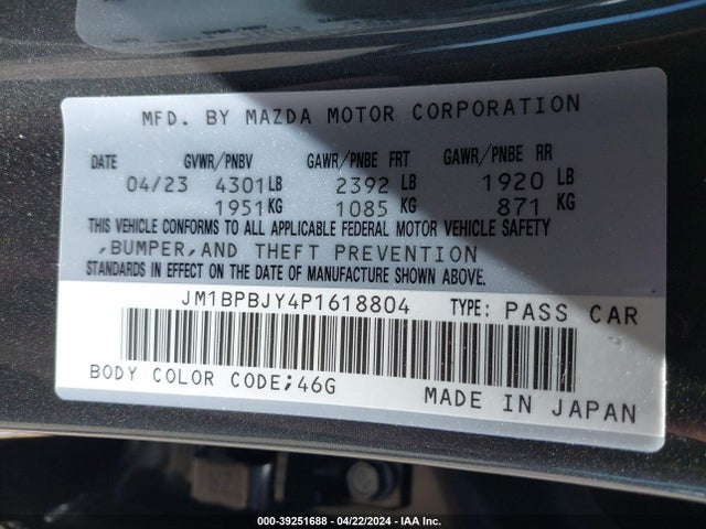 Mazda Mazda3 2.5 Turbo 2023 JM1BPBJY4P1618804 Image 9
