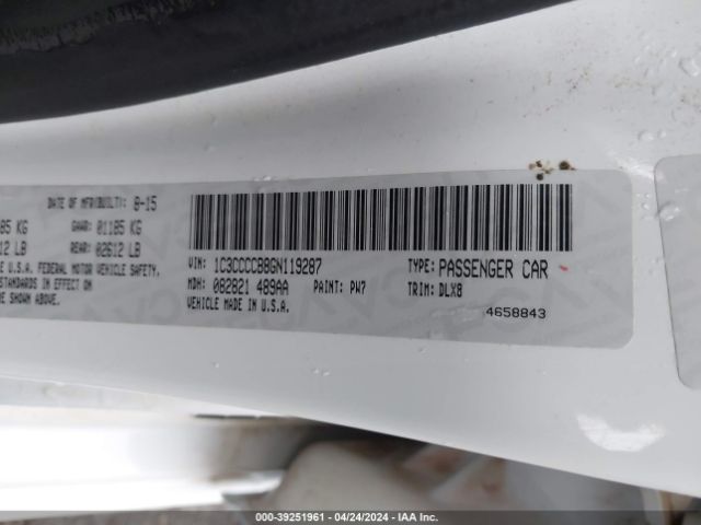 1C3CCCCB8GN119287 Chrysler 200 C