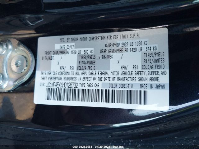 JC1NFAEK4H0126732 Fiat 124 Spider Classica