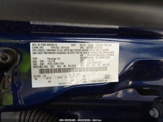 Ford C-max Hybrid Sel 2016 1FADP5BU4GL116682 Image 9
