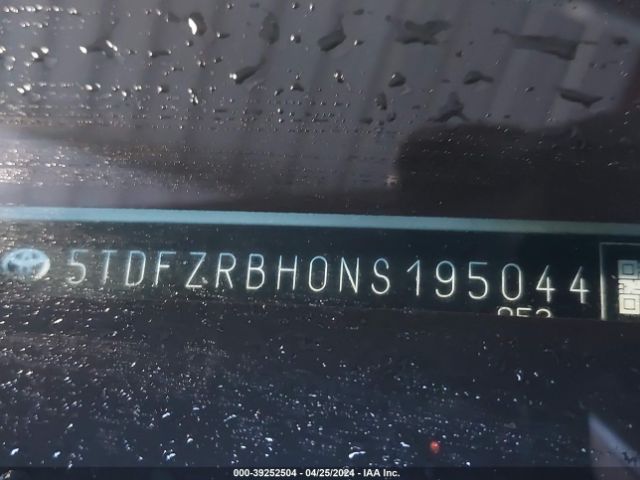 5TDFZRBH0NS195044 Toyota Highlander Platinum