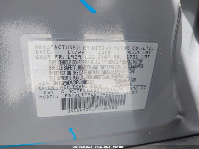 Nissan Kicks Sr Xtronic Cvt 2023 3N1CP5DV3PL486220 Image 9