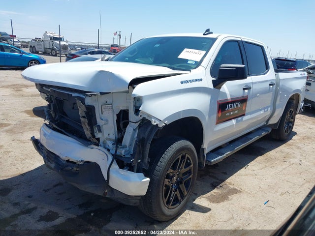 Chevrolet Silverado 1500 4wd  Short Bed Custom 2022 1GCPDBEK8NZ645104 Image 2