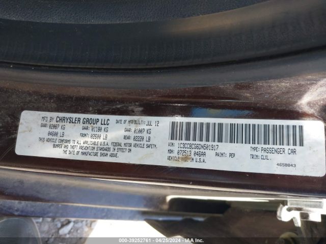 2013 CHRYSLER 200 1C3CCBCG6DN501917 Photo 8