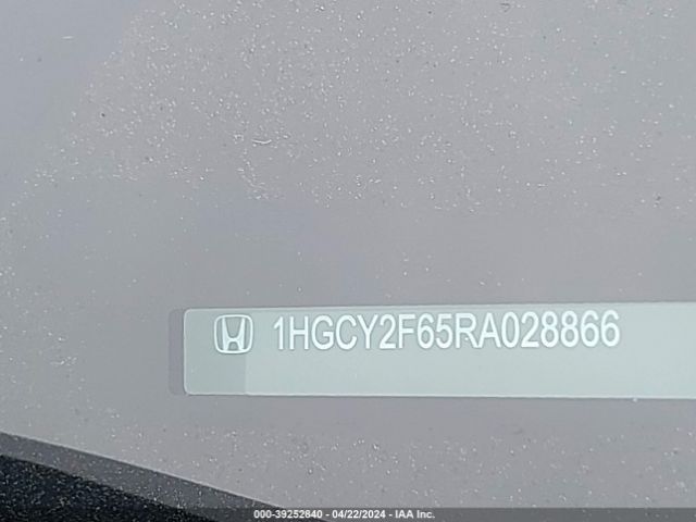 1HGCY2F65RA028866 Honda Accord Hybrid Ex-l