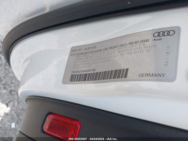 WAUB4CF58KA090798 Audi S5 3.0t Premium