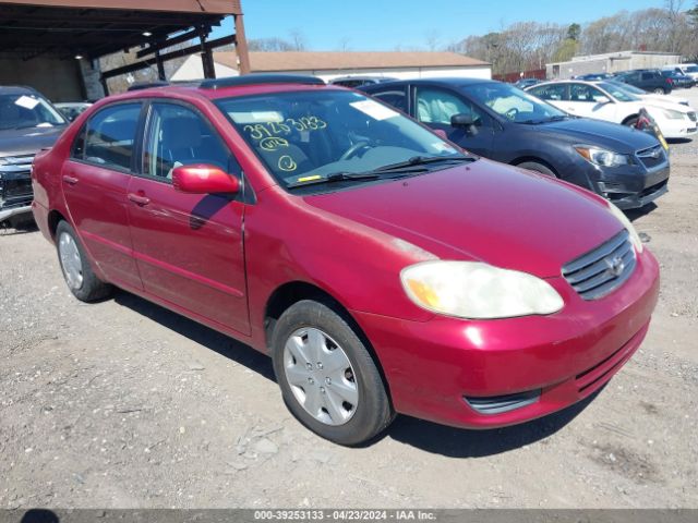 Auction sale of the 2003 Toyota Corolla Le, vin: 2T1BR32E23C056797, lot number: 39253133