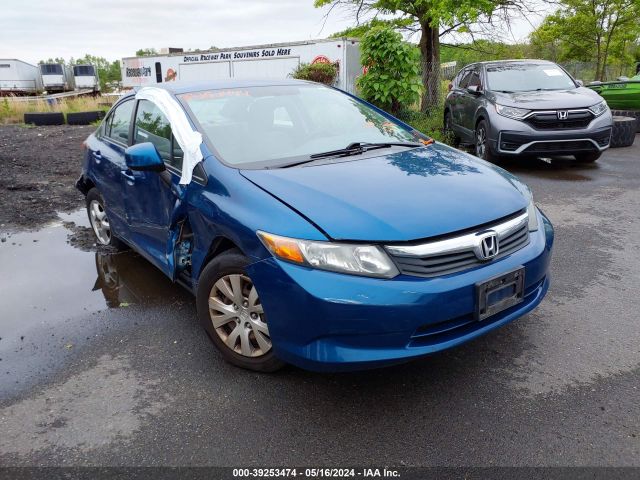 Auction sale of the 2012 Honda Civic Lx, vin: 2HGFB2F53CH515076, lot number: 39253474