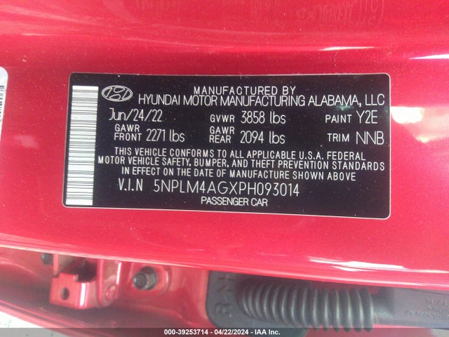 Hyundai ELANTRA SEL 2023 5NPLM4AGXPH093014 Image 9