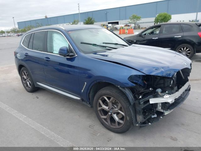 Auction sale of the 2022 Bmw X3 Xdrive30i, vin: WBX57DP07NN175809, lot number: 39253820