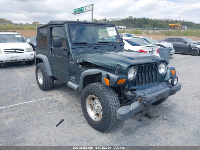 Auction sale of the 2003 Jeep Wrangler Sport, vin: 1J4FA49S53P354279, lot number: 39253828