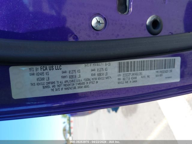 2C3CDZFJ0KH661391 Dodge Challenger R/t Scat Pack Widebody