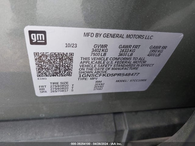 Chevrolet Suburban 2wd Premier 2023 1GNSCFKD5PR548477 Image 9