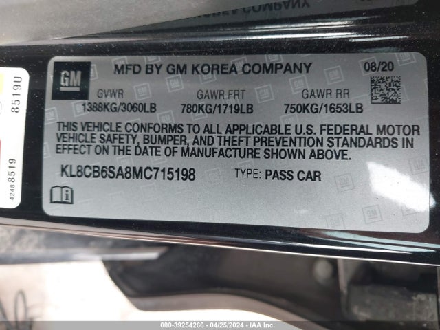 Chevrolet Spark Fwd Ls Automatic 2021 KL8CB6SA8MC715198 Image 9