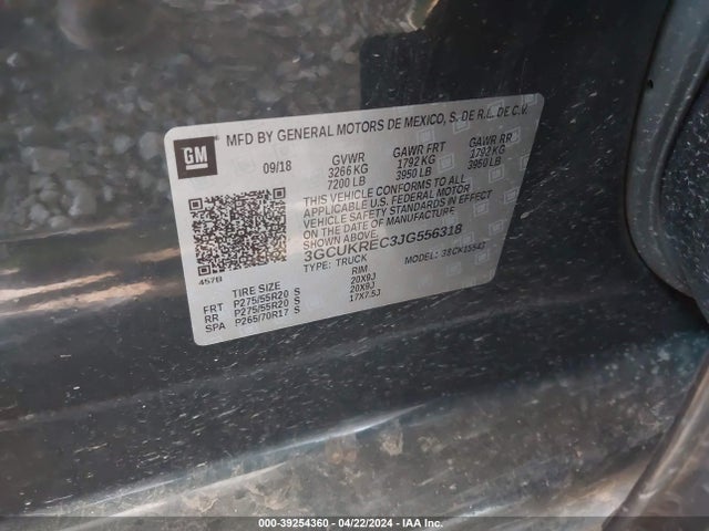 Chevrolet Silverado 1500 2lt 2018 3GCUKREC3JG556318 Image 9