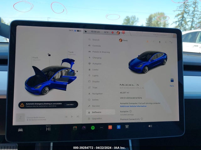 Tesla Model 3 Long Range/mid Range/standard Range/standard Range Plus 2019 5YJ3E1EA3KF417879 Image 19