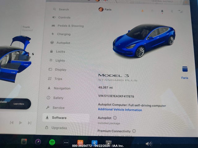 Tesla Model 3 Long Range/mid Range/standard Range/standard Range Plus 2019 5YJ3E1EA3KF417879 Image 7