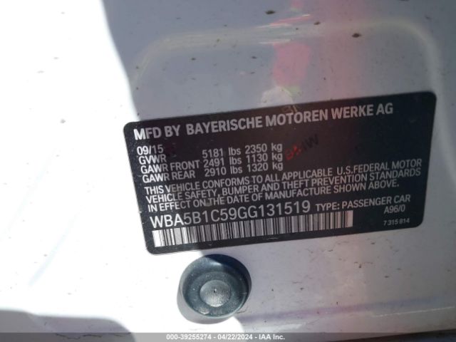 WBA5B1C59GG131519 BMW 535i