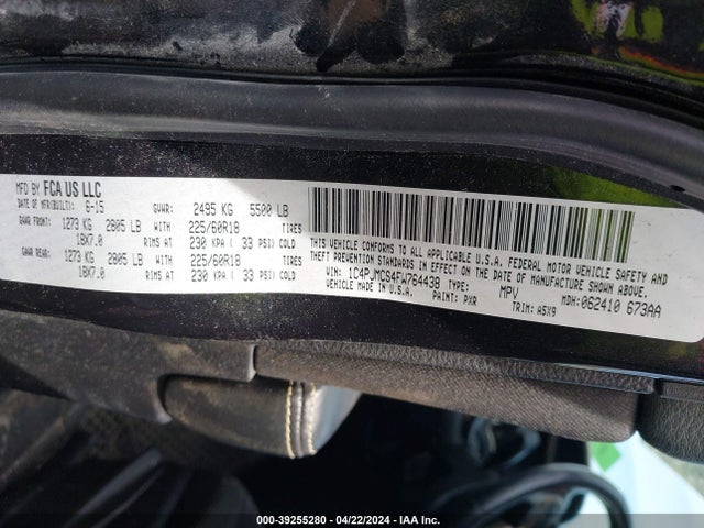 Jeep Cherokee Latitude Altitude 2015 1C4PJMCS4FW764438 Image 9