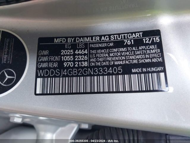 WDDSJ4GB2GN333405 Mercedes-Benz CLA 250 4MATIC