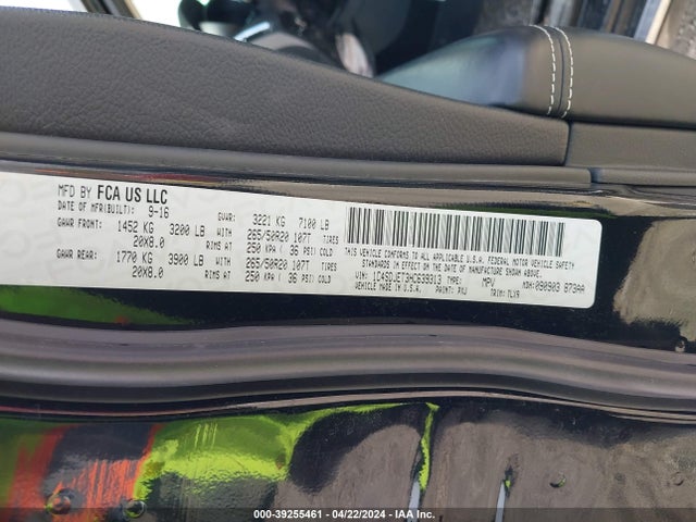 Dodge Durango Citadel Awd 2017 1C4SDJET3HC639313 Image 9