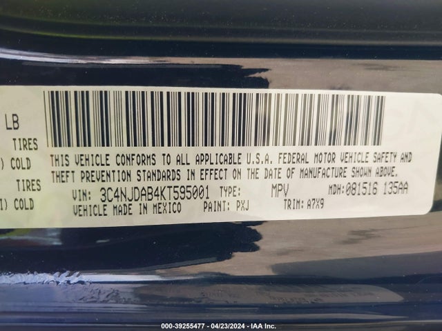 Jeep Compass Sport 4x4 2019 3C4NJDAB4KT595001 Image 9