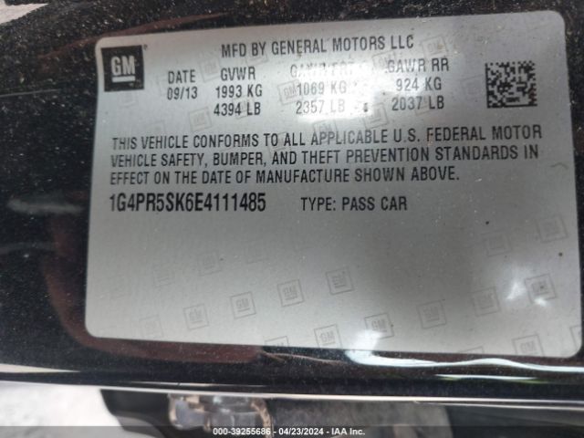 1G4PR5SK6E4111485 Buick Verano Convenience Group