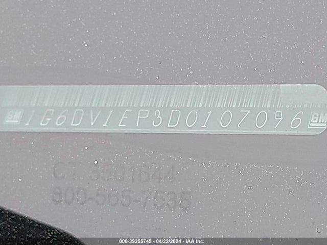 Aukcja sprzedaży 2013 Cadillac Cts-v, vin: 1G6DV1EP3D0107096, numer aukcji: 39255745