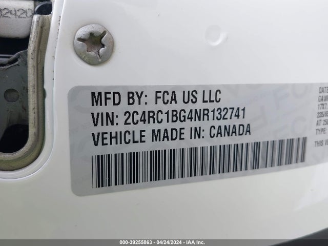 Chrysler Pacifica Touring L 2022 2C4RC1BG4NR132741 Image 9