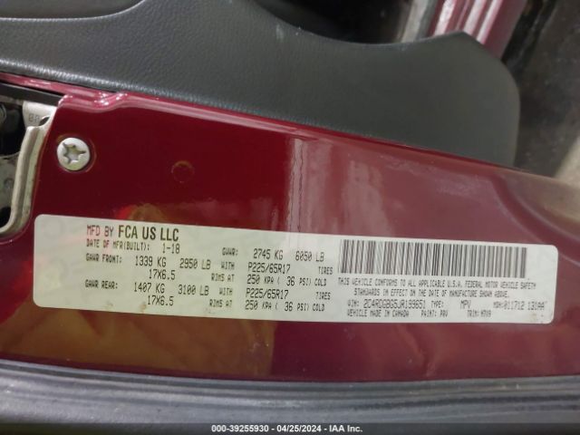 2C4RDGBG5JR199651 Dodge Grand Caravan Se Plus