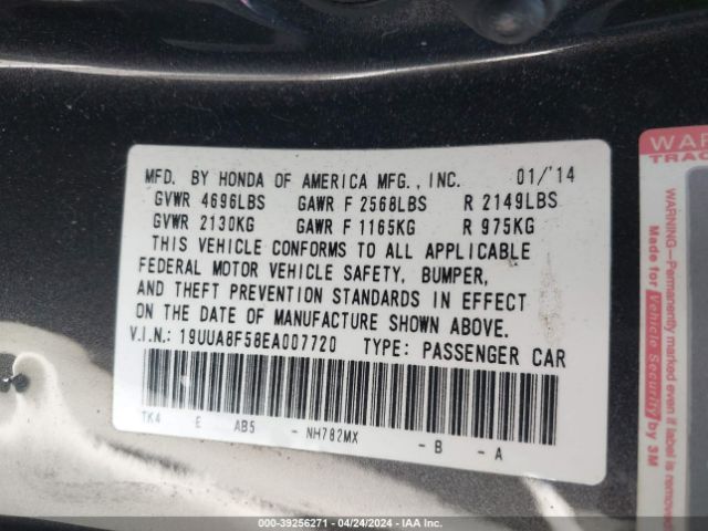 19UUA8F58EA007720 Acura Tl 3.5