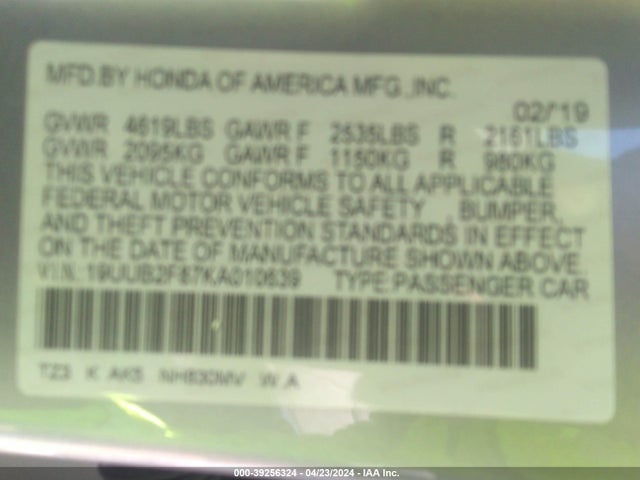 Acura Tlx Advance Pkg 2019 19UUB2F87KA010639 Image 9