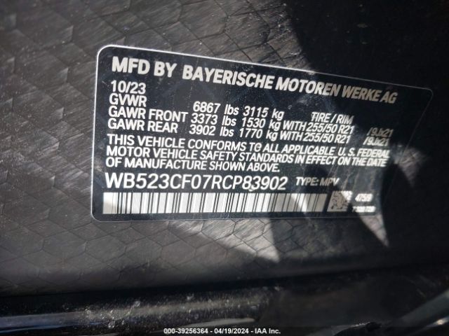 WB523CF07RCP83902 BMW Ix Xdrive50