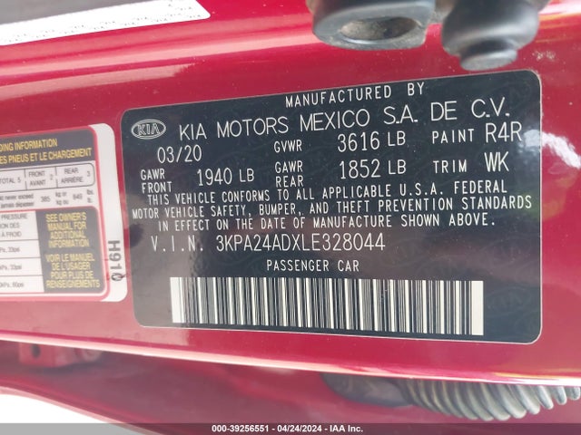 KIA RIO S 2020 3KPA24ADXLE328044 Image 9