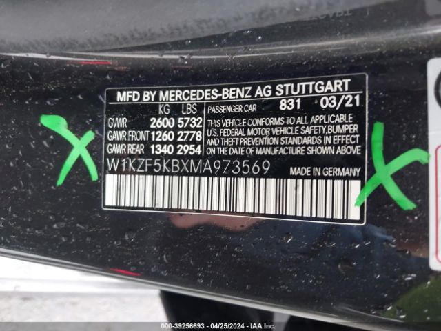 W1KZF5KBXMA973569 Mercedes-Benz E 450 4matic