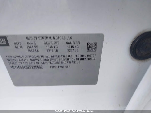 Chevrolet MALIBU 2LT 2014 1G11E5SL5EF225652 Image 9