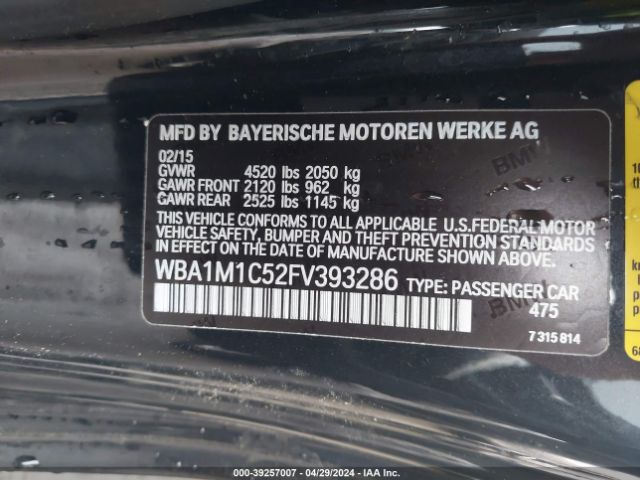 WBA1M1C52FV393286 BMW M235