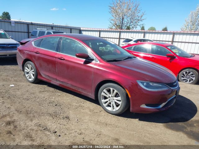 Auction sale of the 2015 Chrysler 200 Limited, vin: 1C3CCCAB9FN580760, lot number: 39257218
