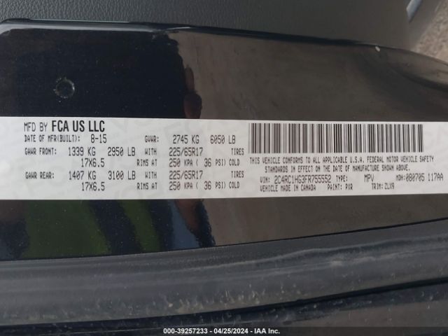 2C4RC1HG3FR755552 Chrysler Town & Country S