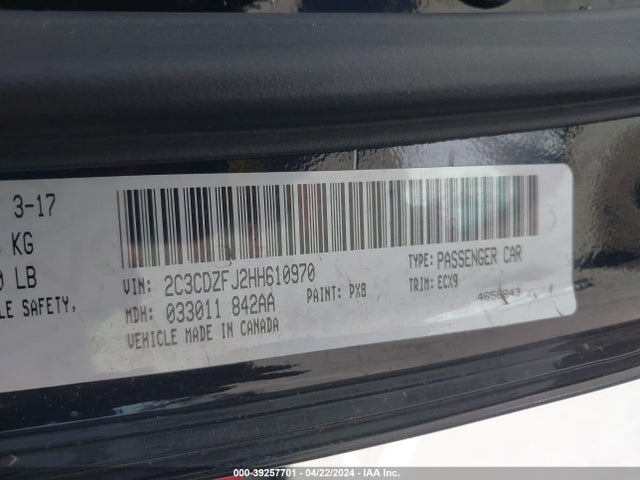 Dodge Challenger 392 Hemi Scat Pack Shaker 2017 2C3CDZFJ2HH610970 Image 9