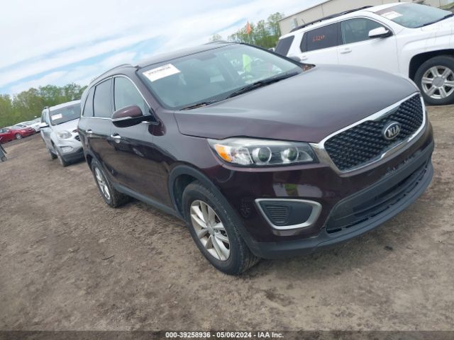 Auction sale of the 2016 Kia Sorento 2.4l Lx, vin: 5XYPG4A36GG027041, lot number: 39258936