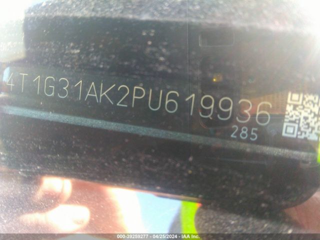 4T1G31AK2PU619936 Toyota Camry Se Hybrid