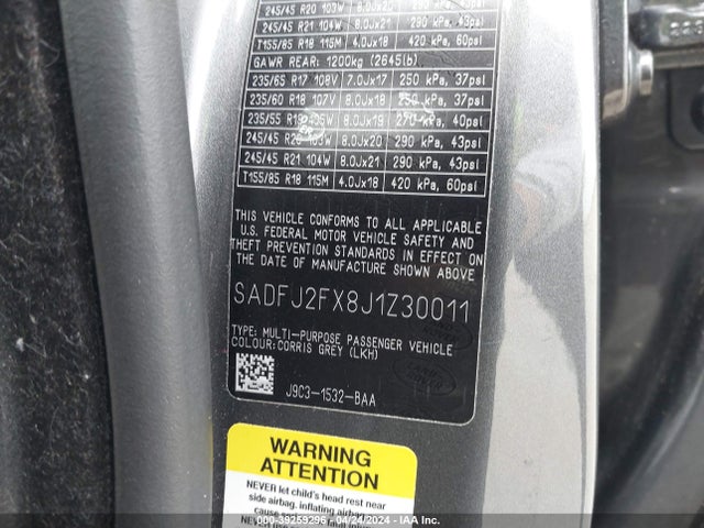 2018 JAGUAR E-PACE SADFJ2FX8J1Z30011 Photo 8